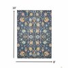 Homeroots 8 x 10 ft. Navy Blue Floral Buds Area Rug 385239